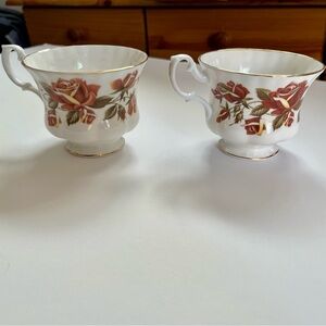 Vintage Floral Rose Mugs